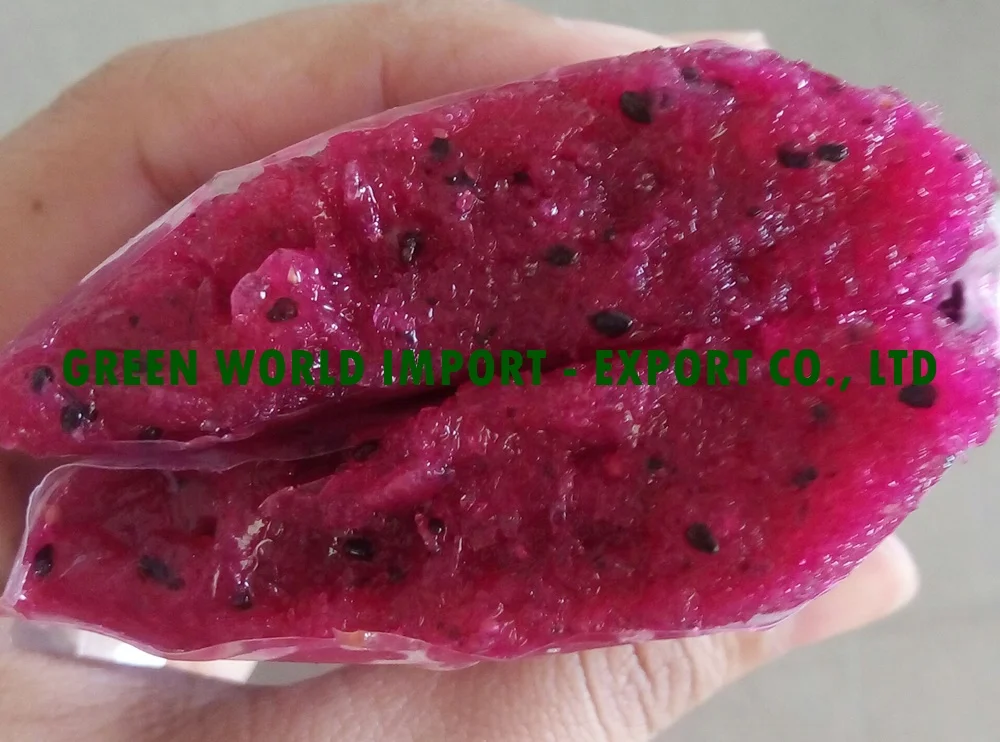 FROZEN DRAGON FRUIT PUREE FROM VIETNAM - BEST PRICE AND HIGH QUALITY PITAYA FROM VIETNAM - TROPICAL FRUITS