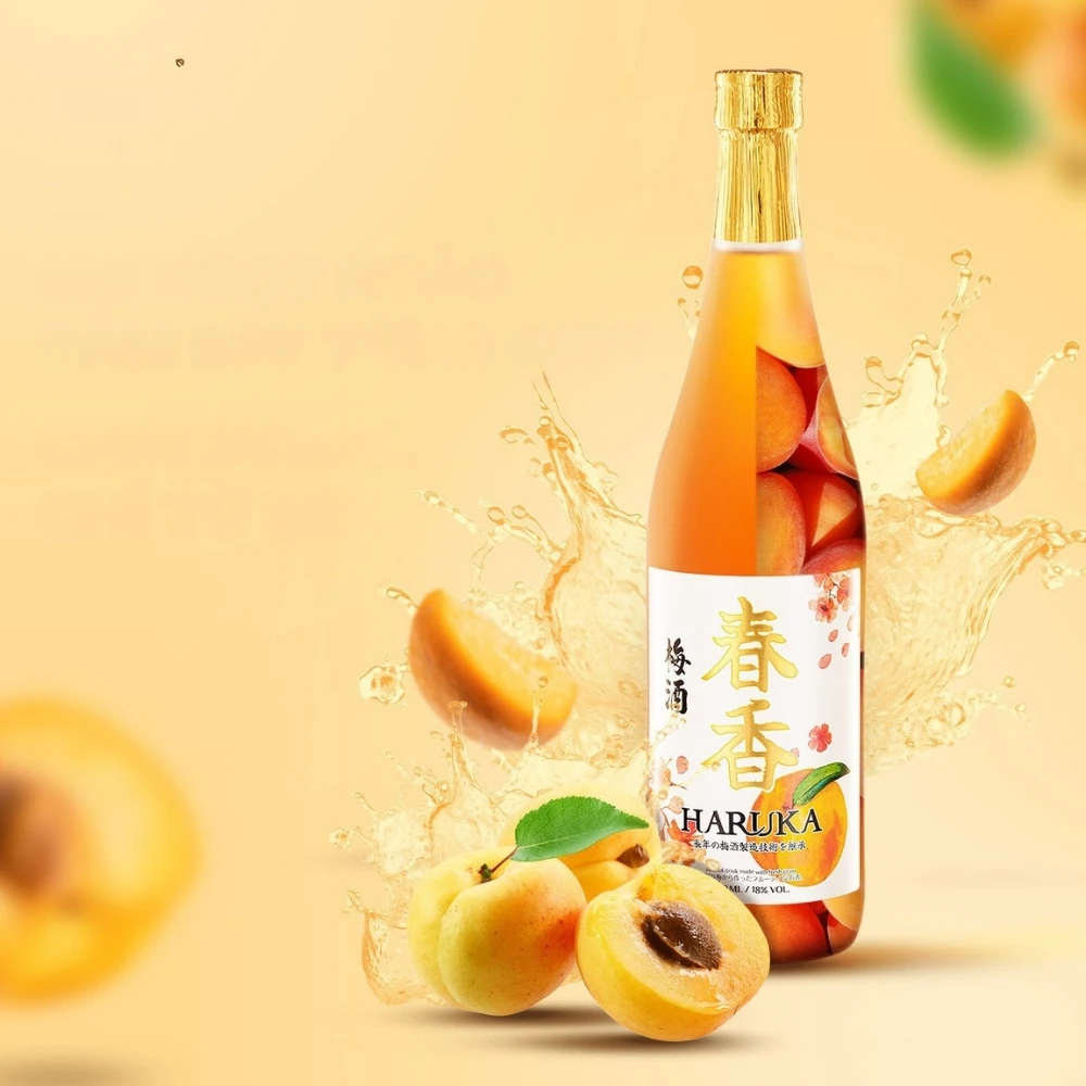 Haruka Umeshu Apricot Wine High Quality Fruit Flavored Best Chilled 720ml Traditional Japanese Drink Vietnamese Manufacturer