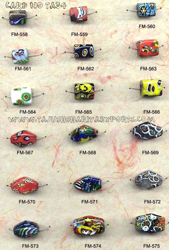Direct Manufacturer Best Quality One Glass Beads for Jewelry Making High Quality Crystal Millefiori Glass Beads at Good Price