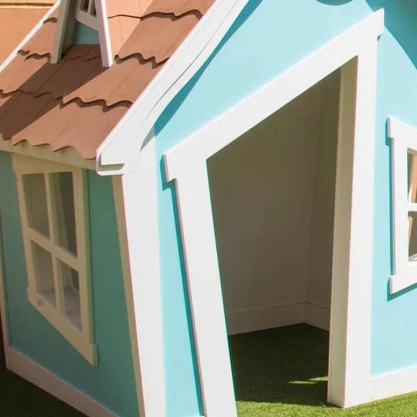 Kids Playhouse Crooked Cottage Wooden Indoor Playhouse for playroom Nurseries Hotel School and  indoor playground