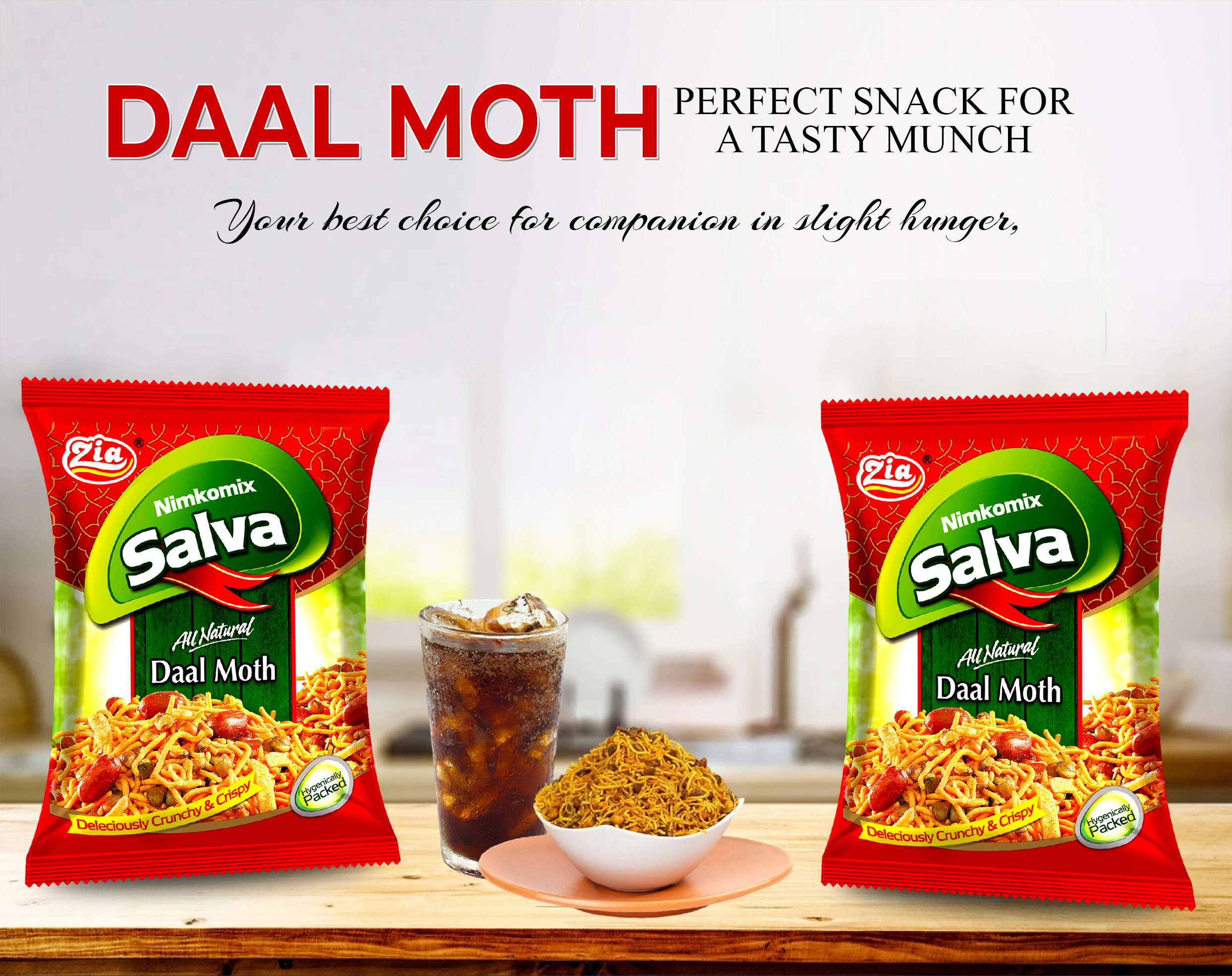 Daal Moth Mix Flavored Salve Daal Moth Hot Spicy Crispy Wheat Flour Snacks Cheap Price Nimco Multi Mix Nuts Spicy Salty Snack