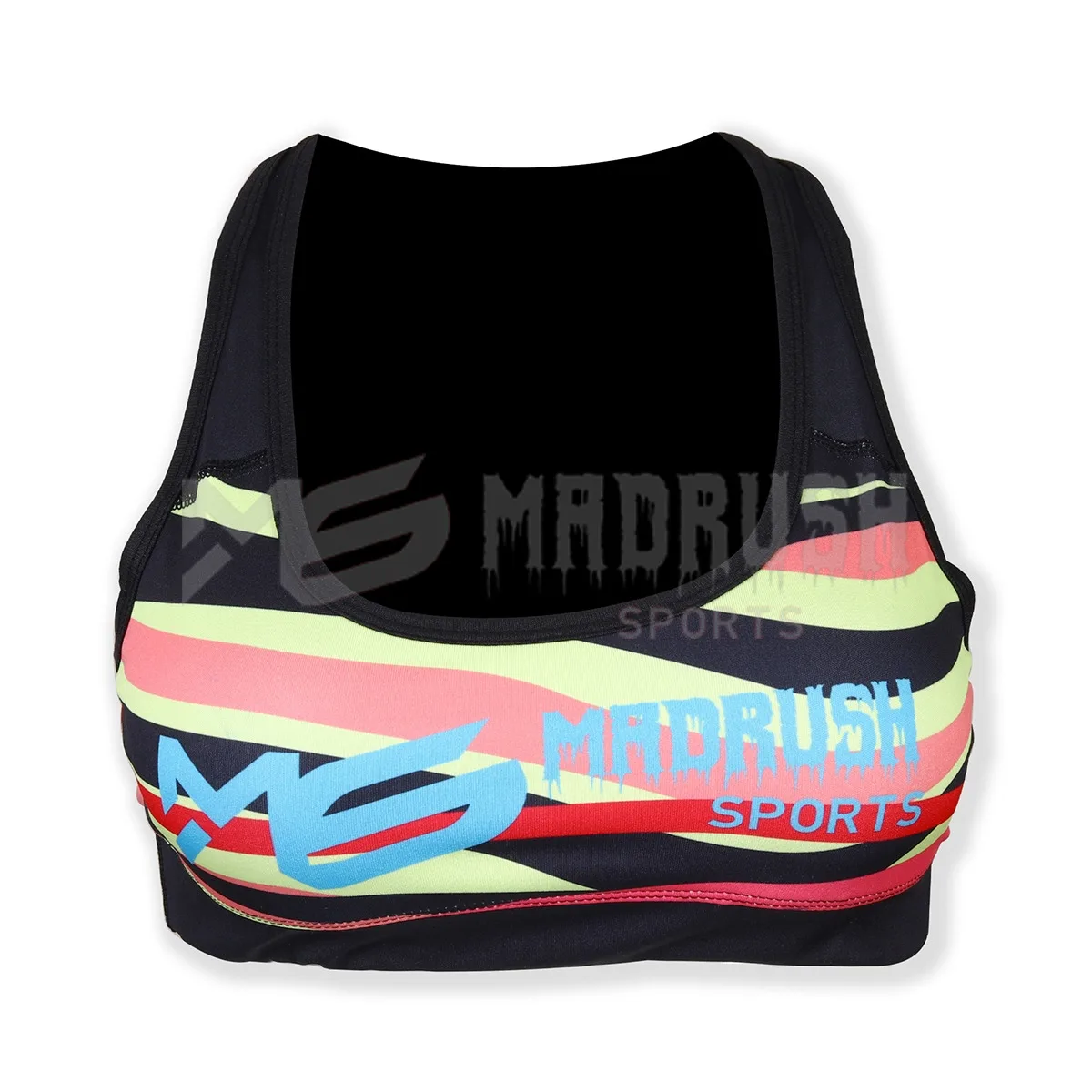 Hot Comfortable Italian fabric Sports Yoga Bra Girls Gym Fitness Wear Bra Top Custom Logo Clothes For Women Eco friendly fabric