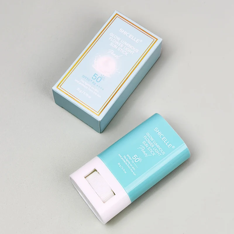 STOCK SHICELLE Daily Long Lasting Sunscreen Stick Wholesale Tone Up Facial Sunblock Makeup Vegan Sun Cream SPF 50+ Sunscreen