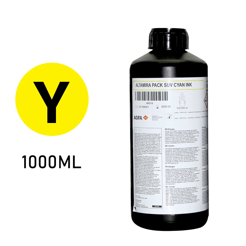 High Quality Agfa UV LED Ink Varnish UV DTF Ink for Ricoh Gen5 Head Inkjet Printer