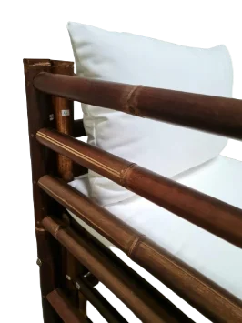 bamboo sofa corner living room furniture With waterproof bottom cushion and back pillow