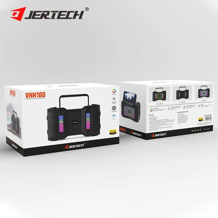 JERTECH New Products  VNN188 Mini BT Portable Outdoor Speakers Party Wireless Profecional Speakers for Mobile Phone