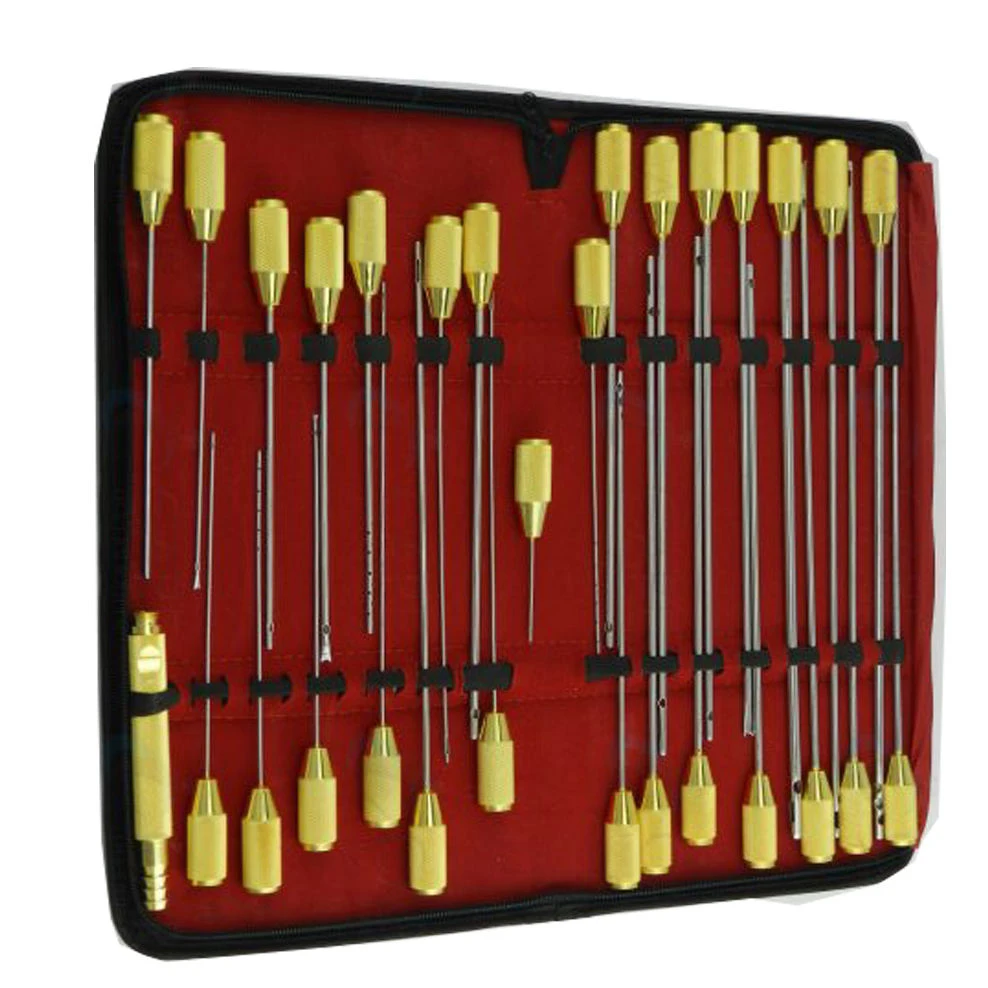 Liposuction Facial Fat Filling Graft Cannula Fat Transplantation Cannula Kit 17pcs Stem Cell Lipo Fat Transplant Set Unique