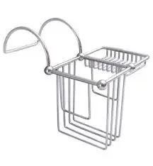 3 Tier Bathroom Caddy Hanging Faucet Drain Rack Sponge Holder  Wall Mounted for Kitchen Bathroom