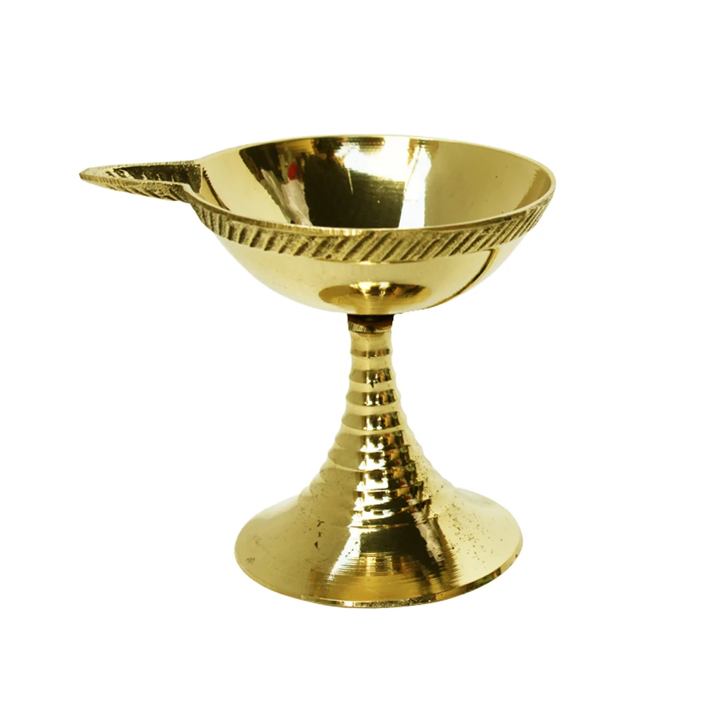 Handmade & Handcrafted Design Traditional Golden Brass Kuber Diya Shaped for Decorative Diwali decoration From india