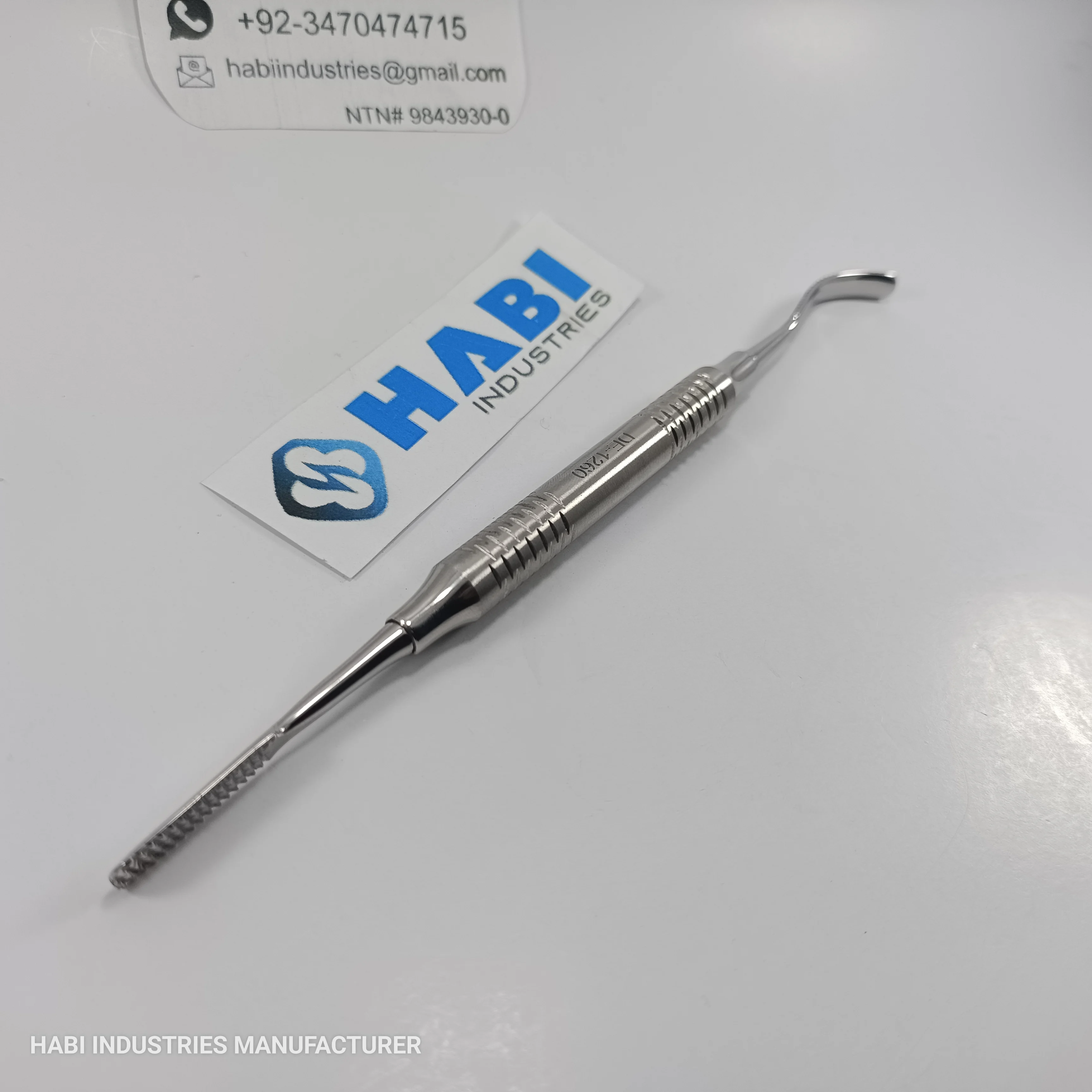 Dental Bone File double Ended Medical Surgical Grafting Instrument Bone Scraper Straight Smoothing and Shaping Bone Spatulas