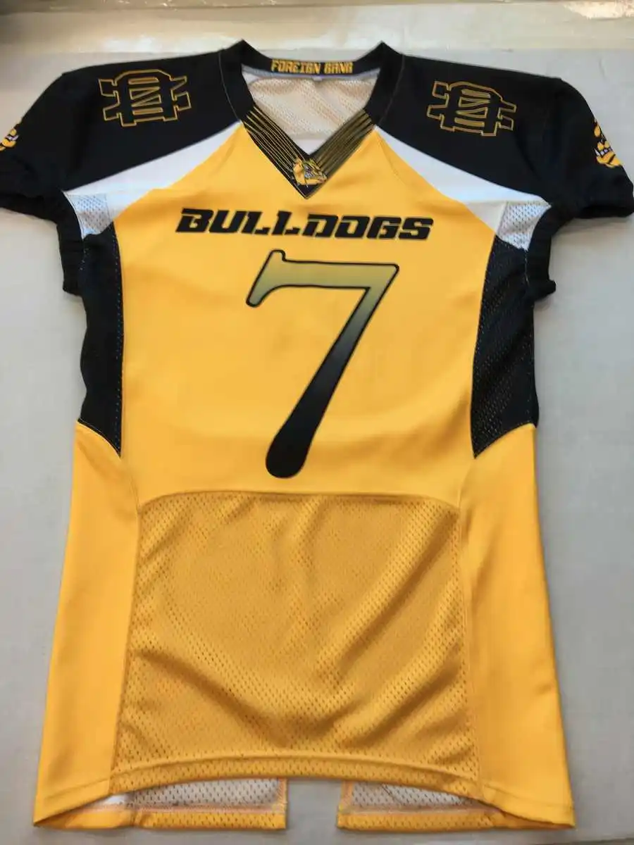 Custom Designed Youth American Football Uniform Plus Size XL Polyester Shorts Short Sleeves Plain Number Sublimation Print