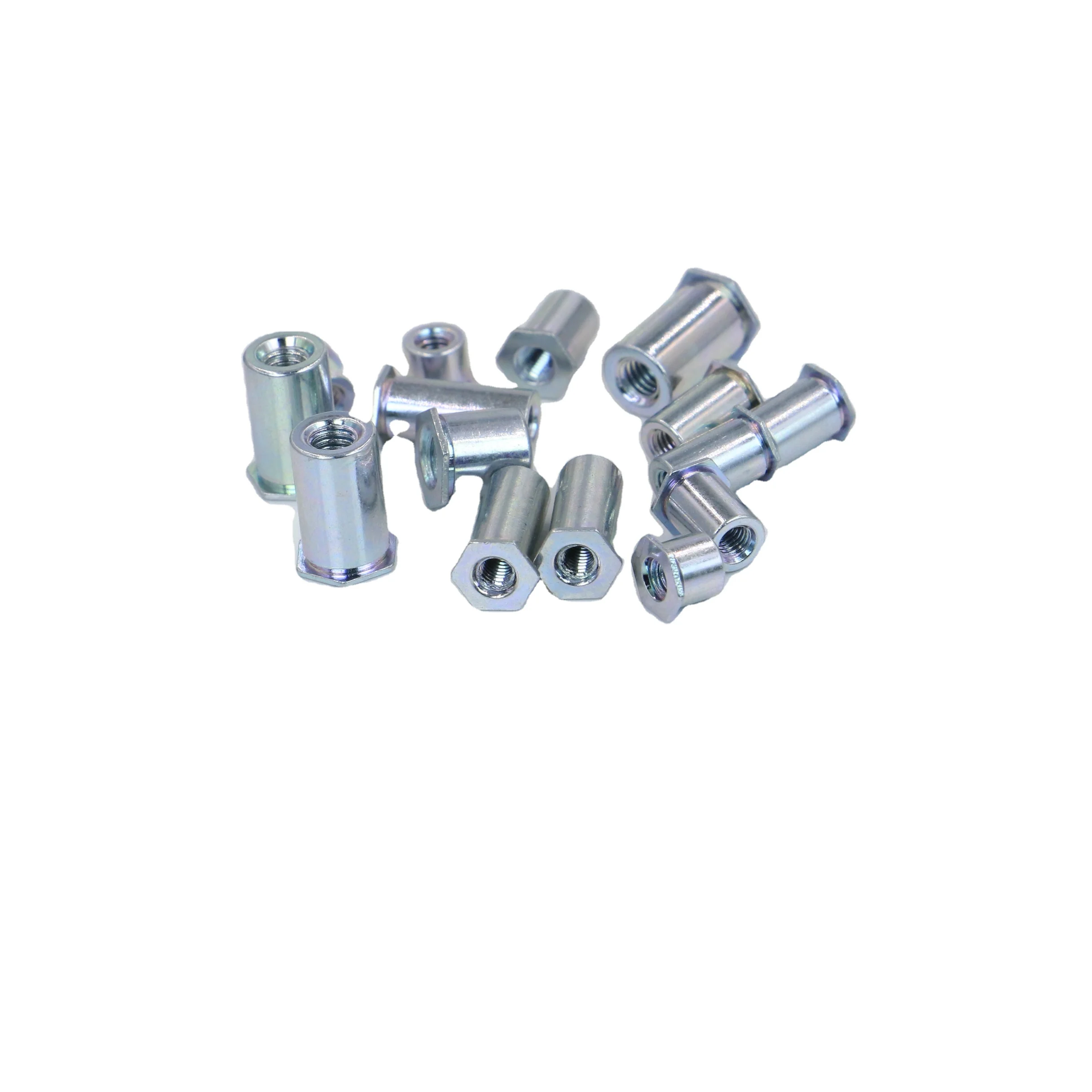 6# 8# INCH M3 M4 M5 M6 half all threaded carbon stainless steel aluminum round hex flat head waterproof clinching standoffs