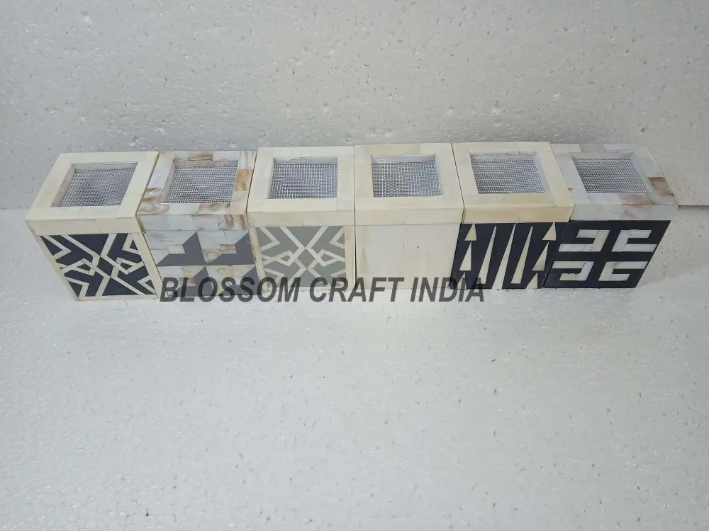 Indian Handmade Mother of Pearl inlay Bone inlay incense Arabic burner Mubkhar Resin Burner for Gift