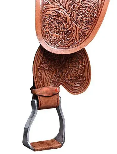 Top Quality Horse Western Treeless Saddle On 100% Pure Indian Leather With Hand Carving  Horse Racing Products From