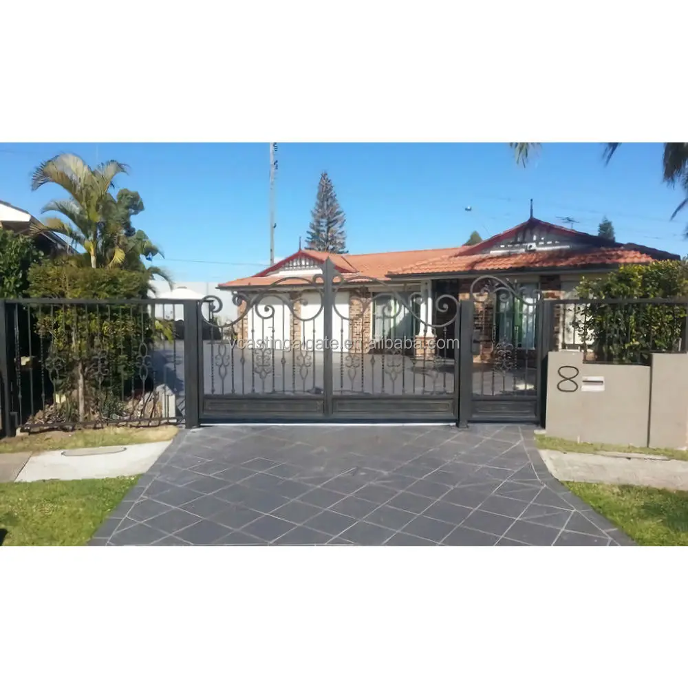 Different Modern metal gates design philippines latest wrought iron main gate designs stainless steel driveway gate door design