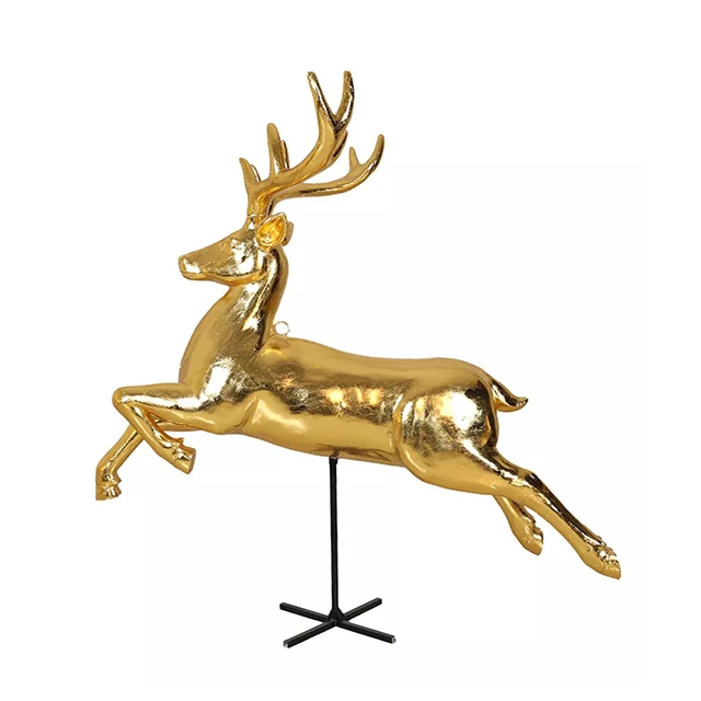 Deer Statues Animal Figures Handmade Sculpture Office Home Decor Modern Art Housewarming Gift