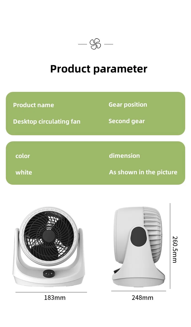 Cheap mini air circulation cooling fan silent electric standing table usb fan for office dormitory room