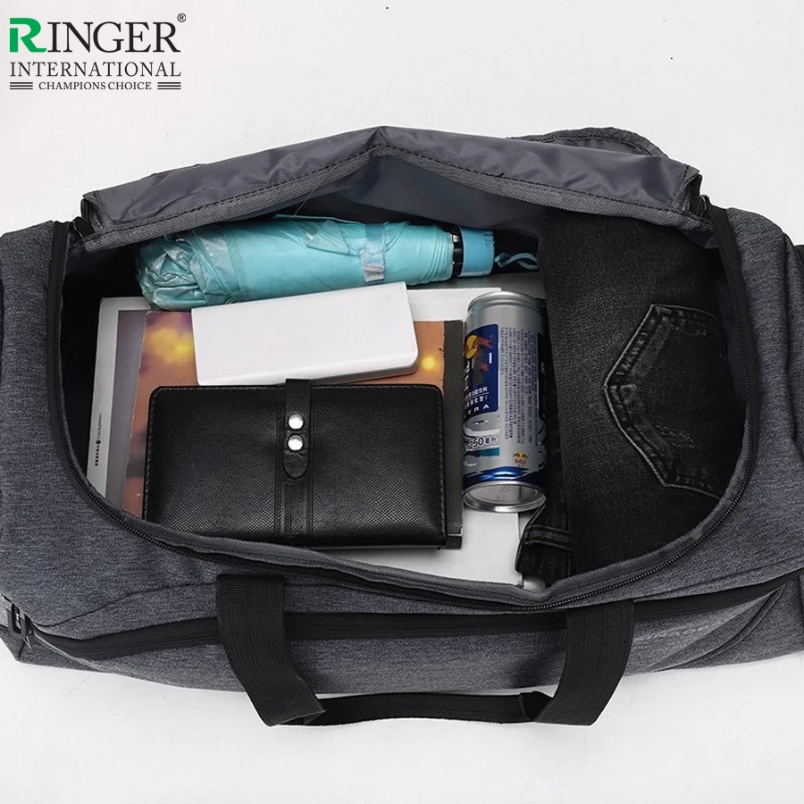 Sports Gym Bag with Shoe Compartment & Pocket for Men and Women Nylon Travel Duffel Workout Gym Bag