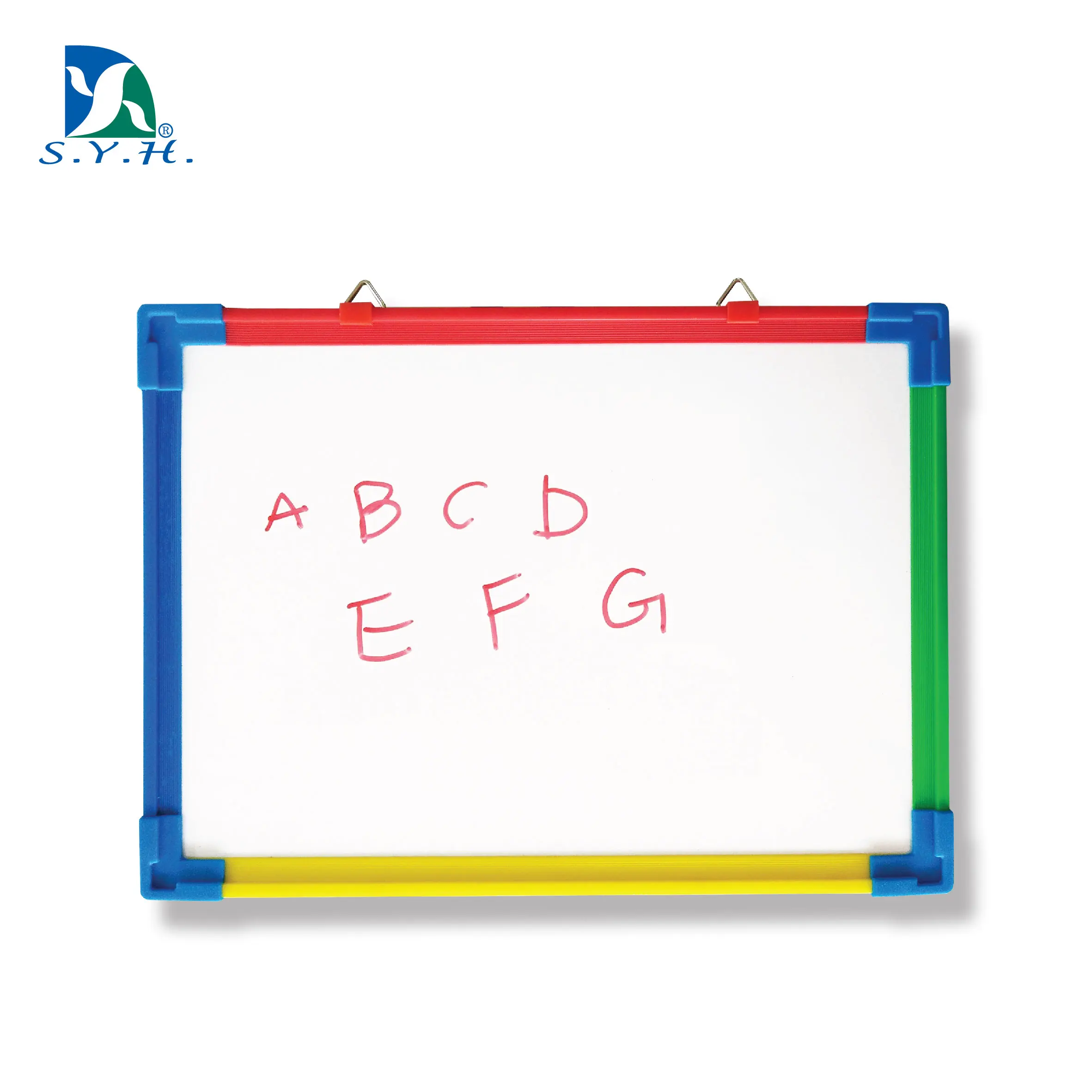 Colorful mini magnetic whiteboard with plastic frame and movable tray