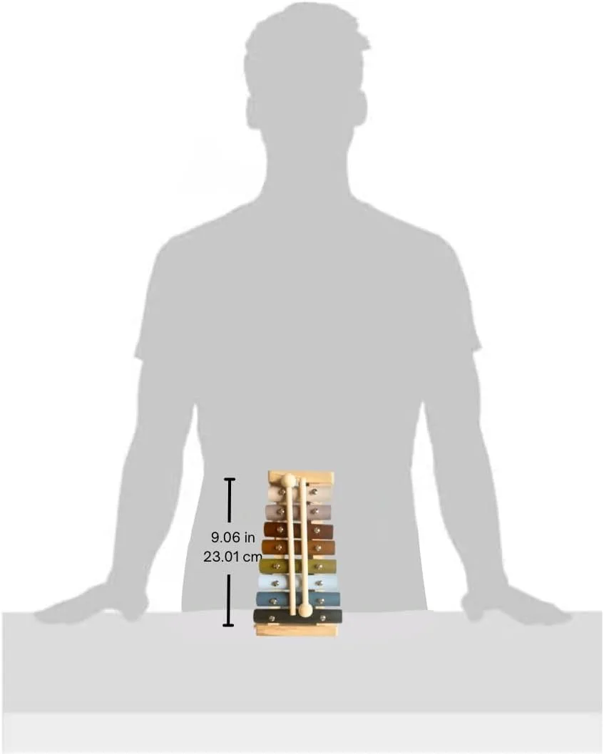 Customized Good Quality Rainbow Wooden Xylophone Montessori Musical Instrument Toy for Baby