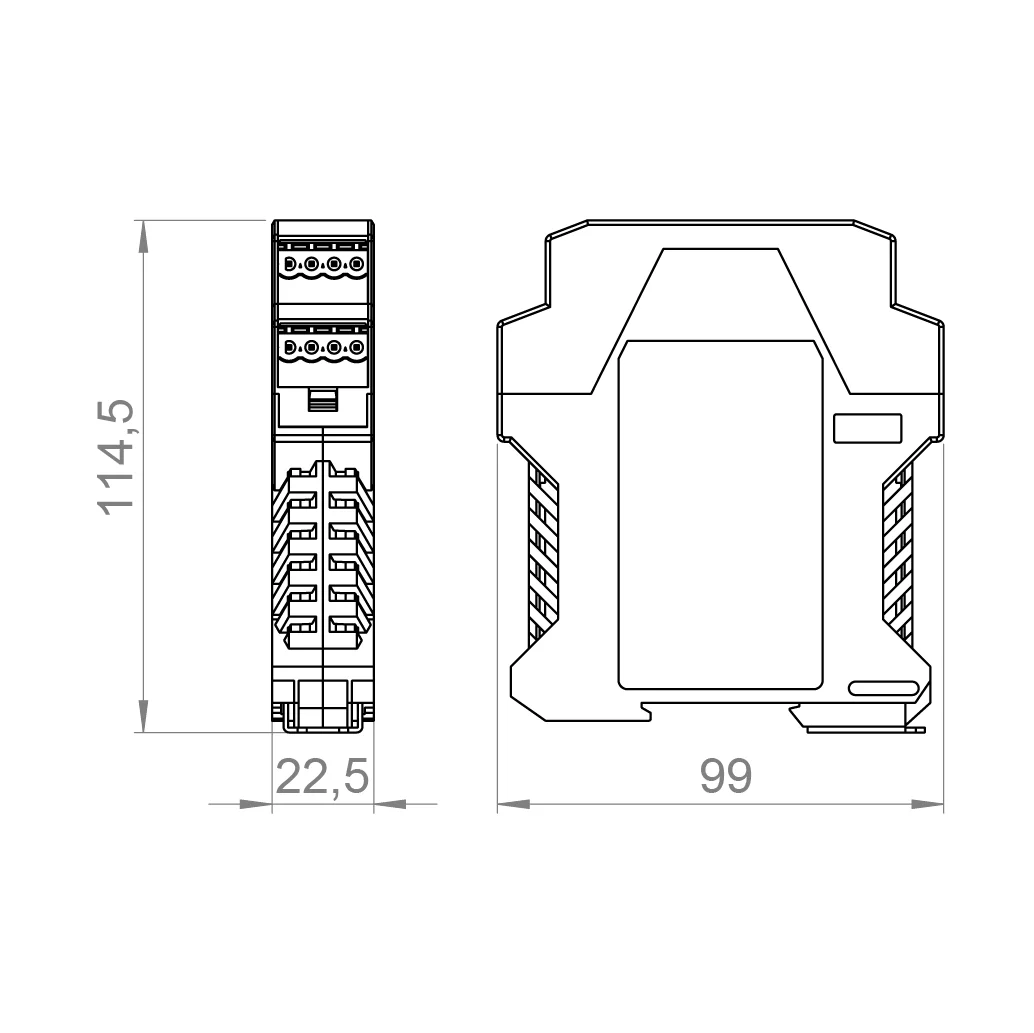 B+W Germany BWU2759 ASi Digital I/O Module, IP20, 4I/4O for industrial automation