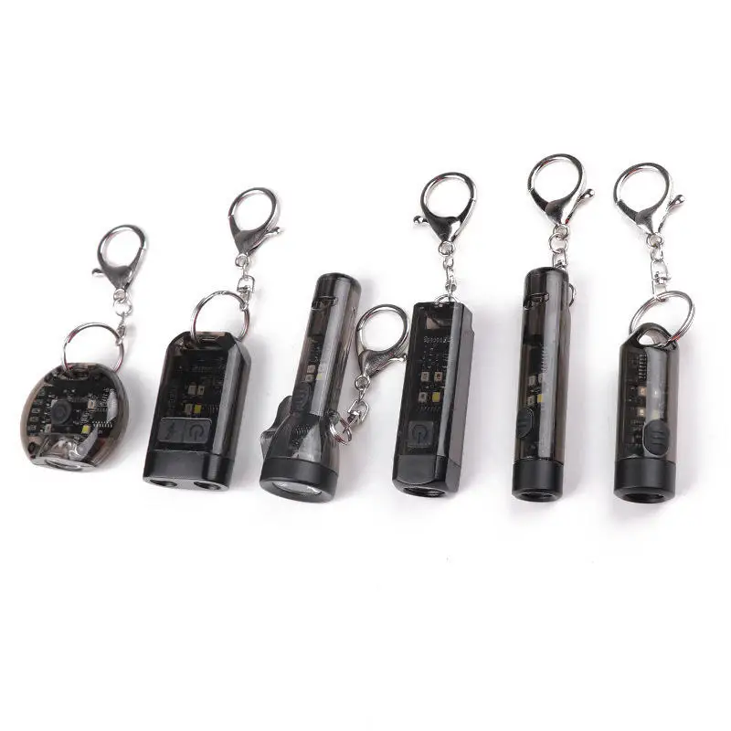 Outdoor USB magnetic COB EDC Strong Keychain light Small linterna Pocket Super Bright high power Rechargeable Mini Flashlight