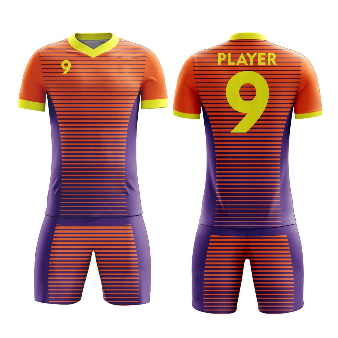 Custom Football Jerseys Full Sublimation Printing Soccer Jerseys Club Team Football Training Uniform Suit Soccer Uniform For Men