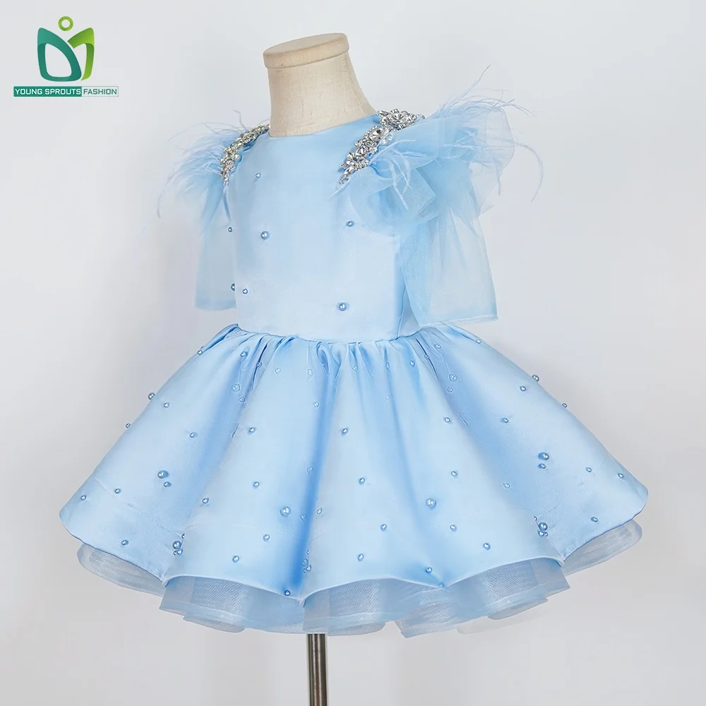 Girls Simple Beautiful Dress 10 Years Girl Bridesmaid Party Dresses