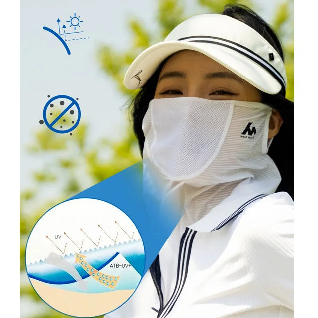 UV Light Sun Block Face Shield Mask for Sports Protection