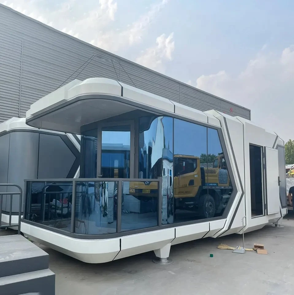 Factory Price Modern Space Capsule Style Prefabricated House Scenic Area Mobile House / Modular Prefab Capsule Houses