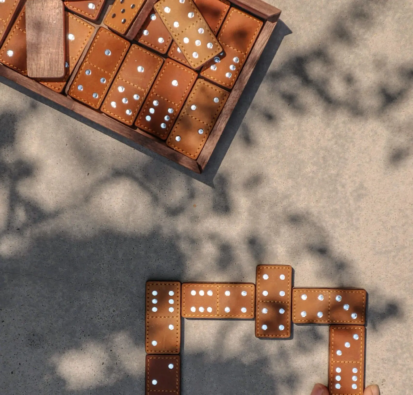 Vietnamese High Quality Wooden Domino Chess Box at The Best Price/Educational Toy for Kids/Adult