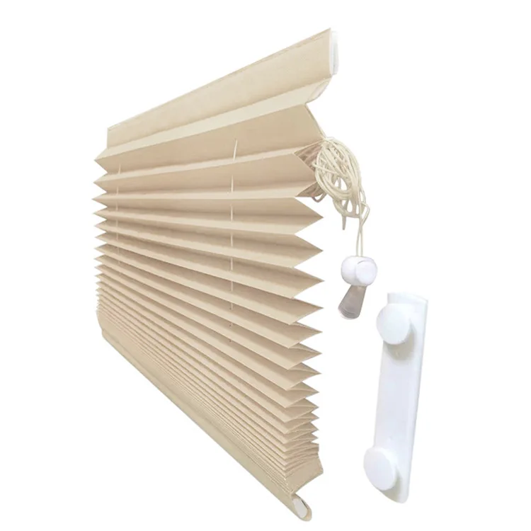Temporary Paper pleated blinds  wholesale easy pleated paper fabric roller blinds