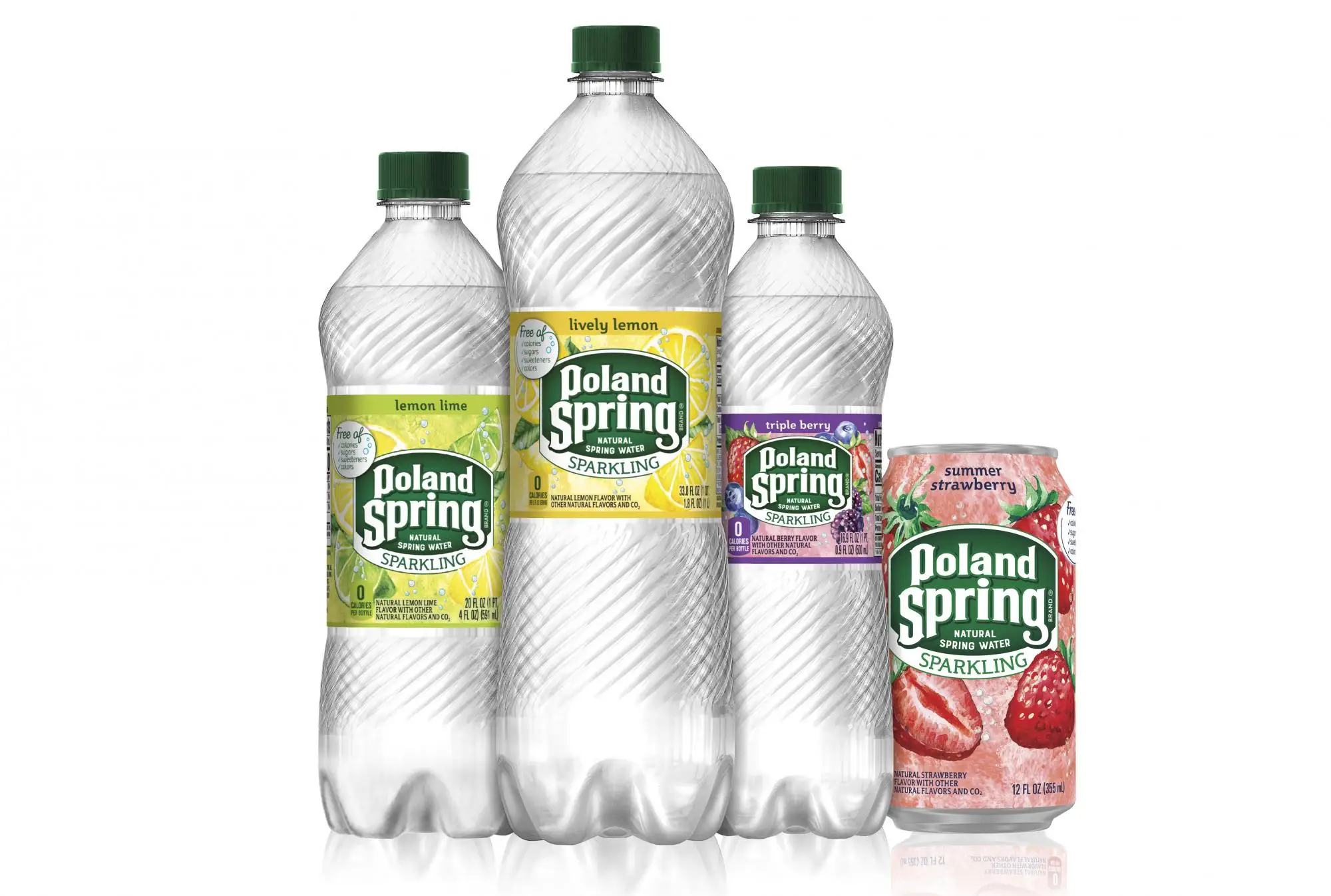Poland Spring 100% Natural Spring Water  8 ounces  12 pack