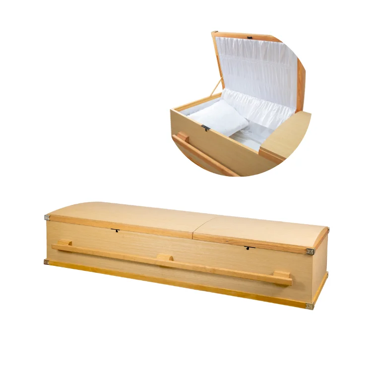 Luxury Caskets And Coffins Wooden Coffin Elegant Funeral Best Price Using Natural Material Cremation Casket Casket Coffin