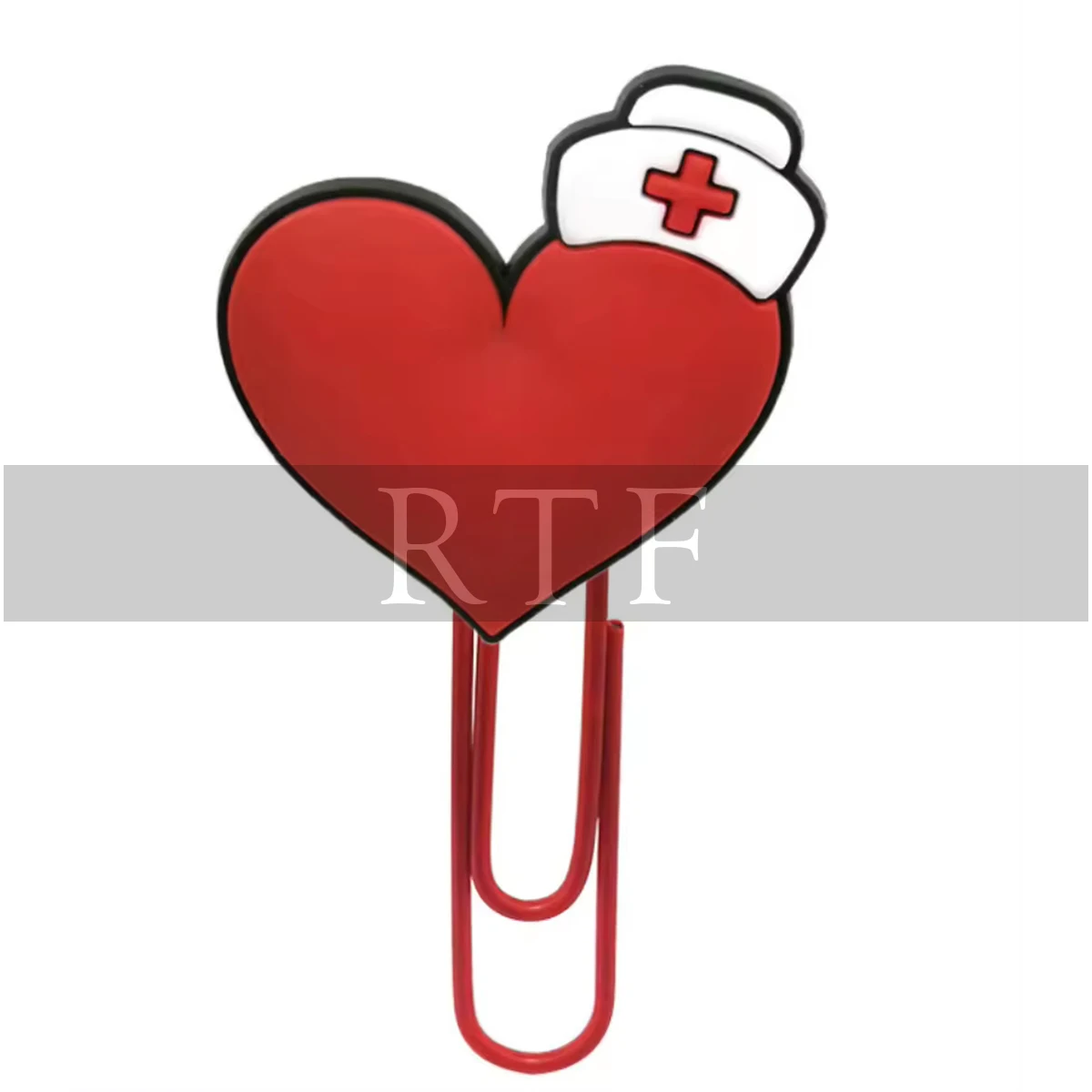 Metal Soft PVC Medical Series Heart Pill Stethoscope Student Nurse Paper Clip Bookmark Office School Supplies by RAW TO FINE