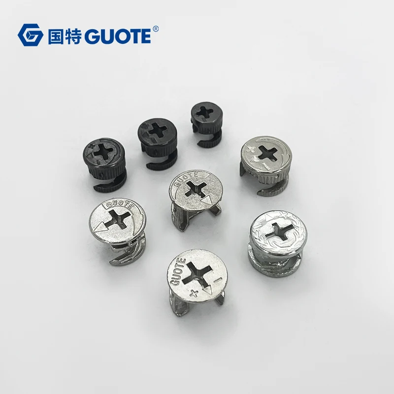 GUOTE Automotive Plastic Fasteners Connecting Bolt Furniture Cabinet Screw Glide Insert End Caps for Chair Table Stool