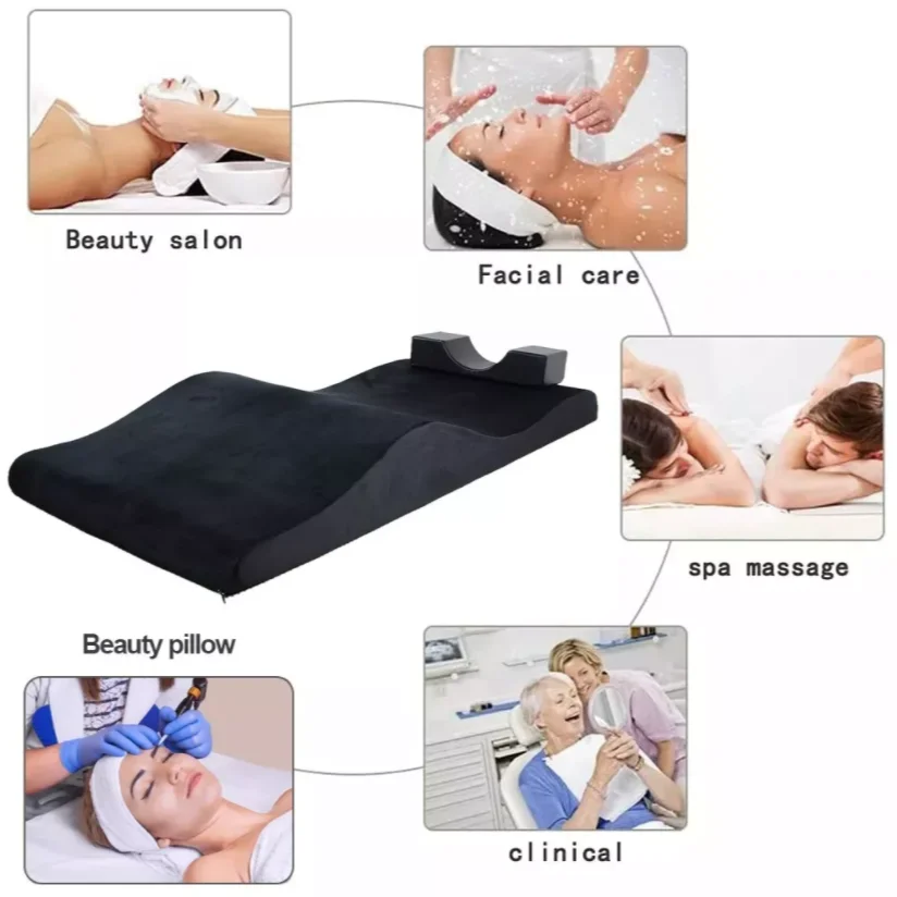 Sponge beauty salon curved extension lash mattress outdoor bed mattress lash bed beauty bed topper