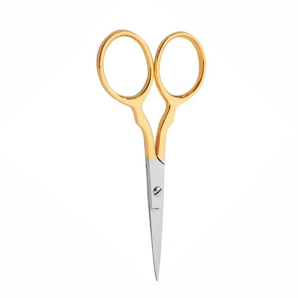 Half Gold Mini Scissors German Stainless Steel Small Classic Embroidery Scissors Tailor Scissors 3 Inch