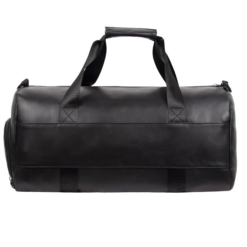 Gym Portable Waterproof Genuine Leather Duffel Bag With Shoes Storage | Outdoor Waterproof Sheep Leather Large Capacity Gym Bags