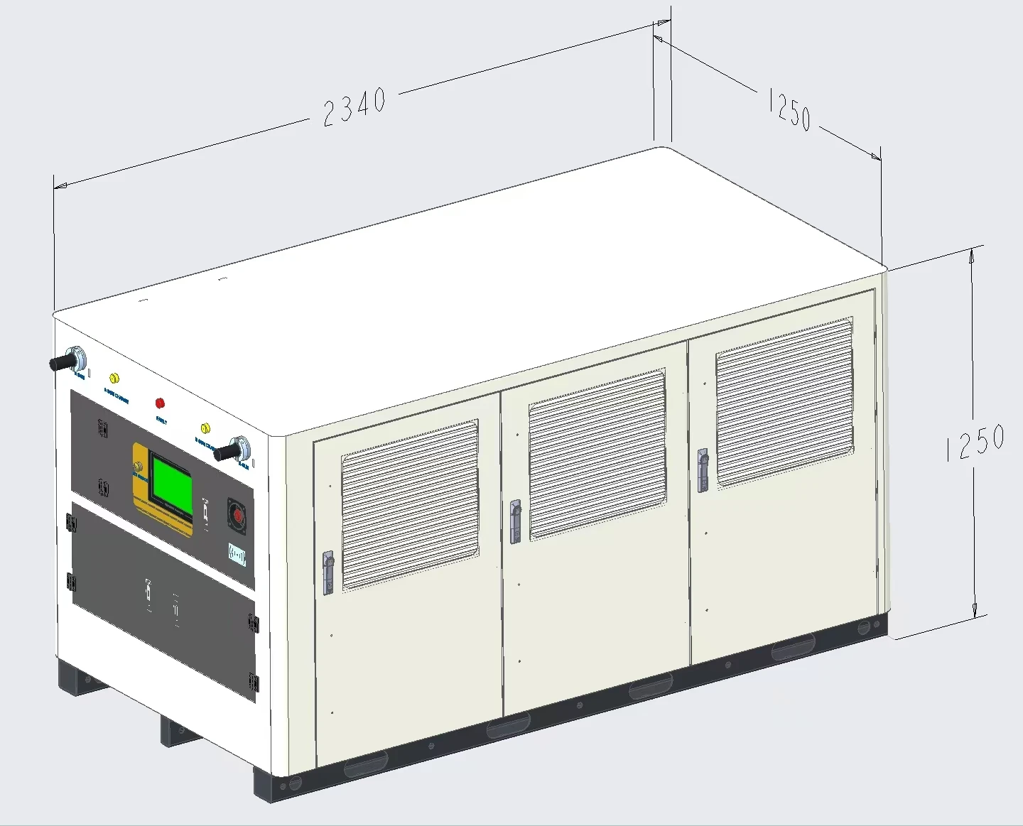 Контейнер для батарей ESS 100 кВт Солнечная энергия CAN Система Bess 280 Ач Коммерческий промышленный шкаф