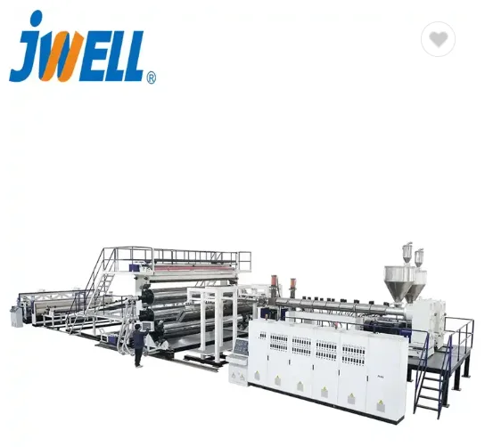 Jwell Company High Quality  Geomembrane Extruder Sheet Extruder Machine HDPE PE 3-8M Geomembrane Sheet Plate Plastic Extruder