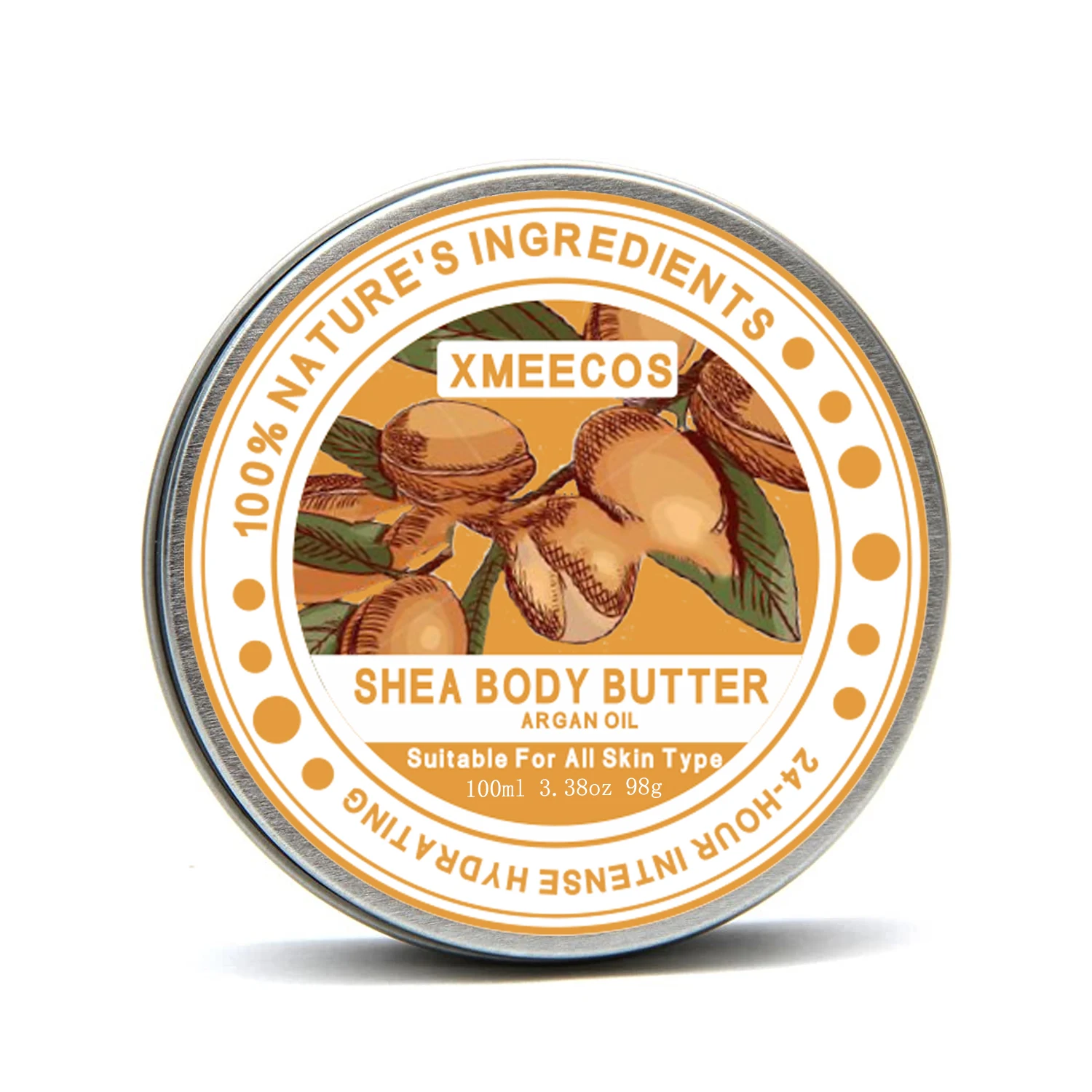 Wholesale Organic African 100% Pure Vegan Whipped Shea Butter Body Cream Moisturizing Argan Oil Body Butter