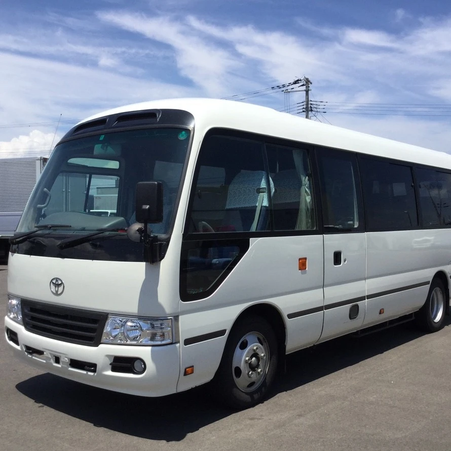 Подержанный Toyota Coaster Bus 2x дизельный двигатель A/C, Япония, американские горки, пассажир LHD/RHD , 100% отлично работает, без несчастных случаев,