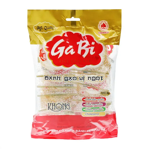 Hot selling GABI rice cracker Best quality rice cracker salt flavor 2024 Sweet flavor HaiHa confectionery