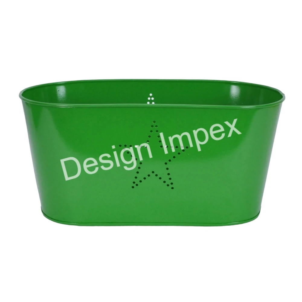 Oval Garden Planter Star Pattern High Enamel Marvelous Quality Trending Indoor Outdoor Planters Flower Pot At Competitive Price