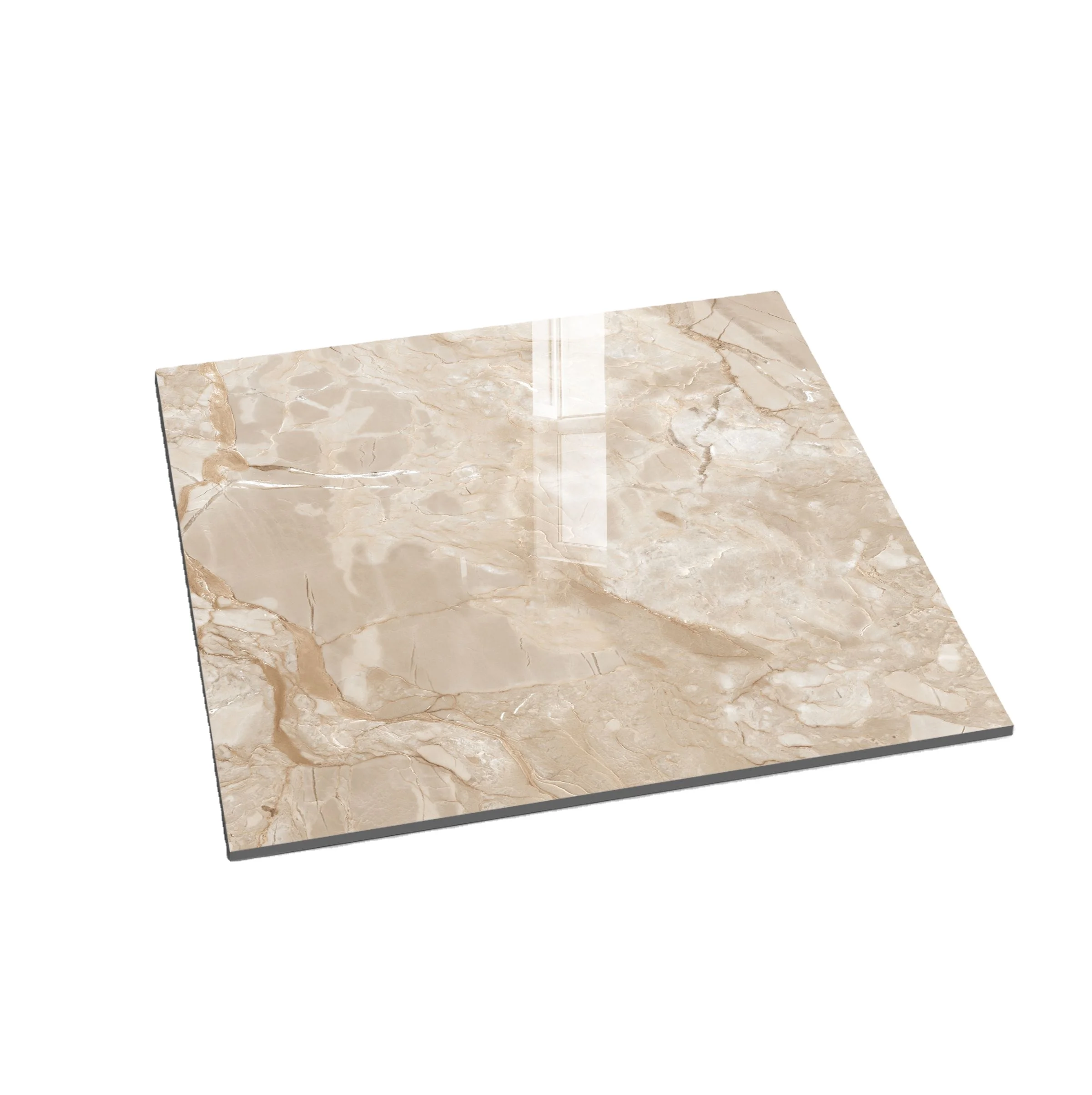 TAN BROWN LIGHT LUXURY HOT SALE GOOD QUALITY DOUBLE LAYER GLAZED TILE PORCELAIN FOR CONSTRUCTION