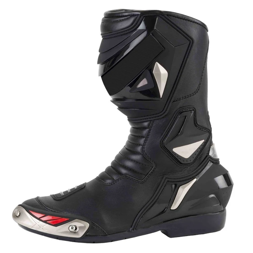 Comfortable Custom Made Genuine Leather Shoes / Top Selling Solid Color Motorbike Racing Shoes For Adults