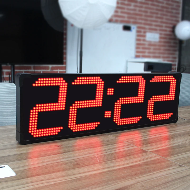 CHEETIE CP031 Waterproof Outdoor Countdown Timer 4 Digits 12 Inch LED Large Sport Clock Race Countdown Timer