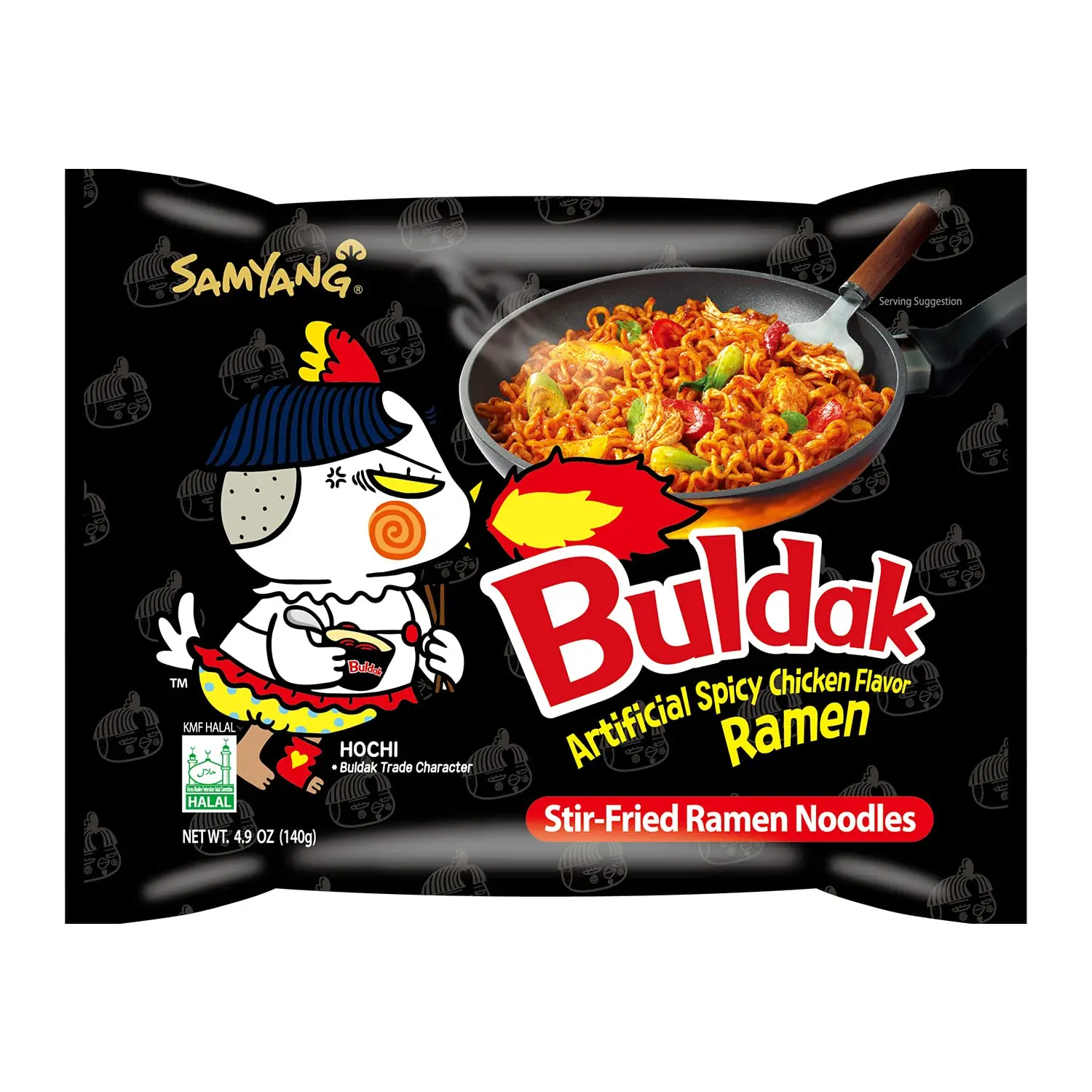 Samyang Buldak (Korean) Hot Spicy Chicken Stir Fried Ramen (Noodles)