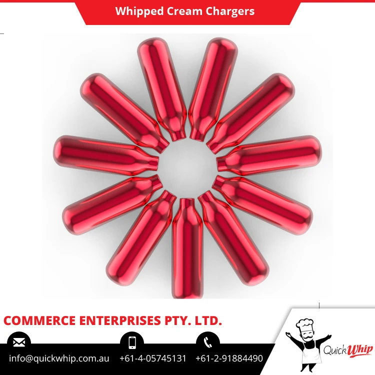 OEM Supply Available for Top Notch Quality Quickwhip 9g Pack of 50 Whipped Cream Chargers for Sale